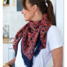 FOULARD EN LAINE - OUNA PINK - BINDI ATELIER