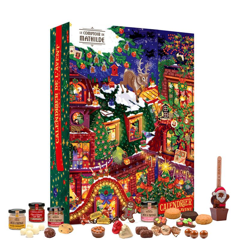 CALENDRIER DE L'AVENT- VERSION SUCREE - 350G - LE COMPTOIR DE MATHILDE
