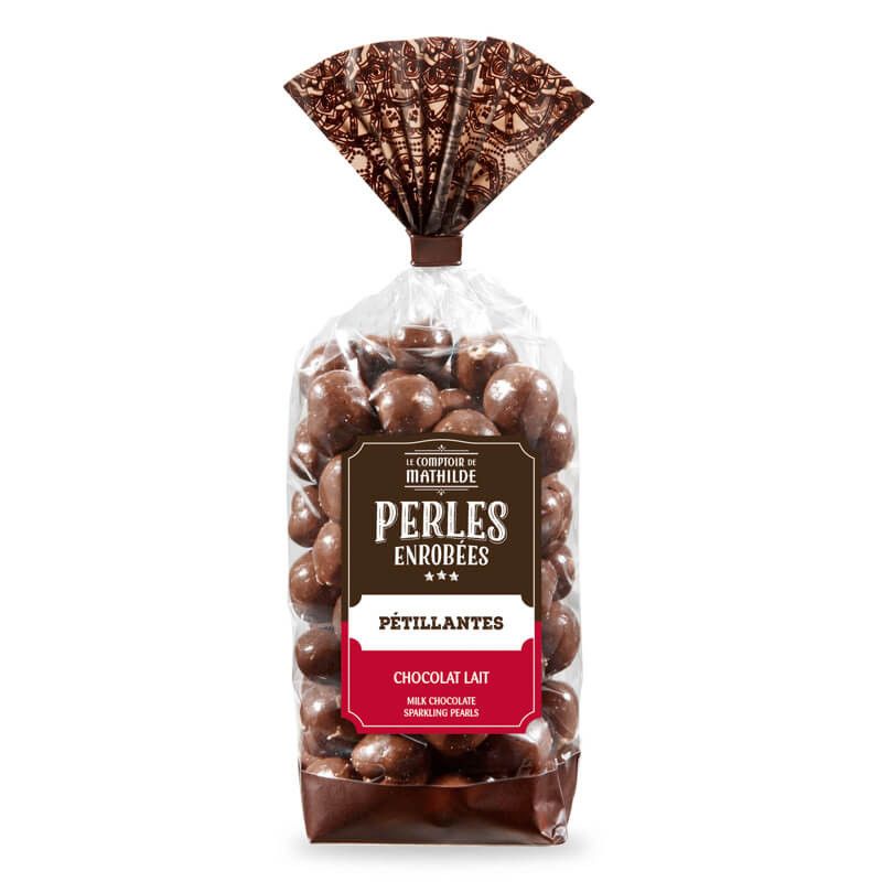 PERLES PÉTILLANTES CHOCOLAT AU LAIT 170G - LE COMPTOIR DE MATHILDE