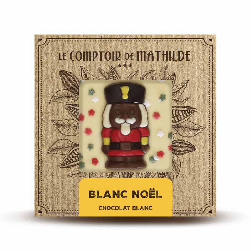 TABLETTE CHOCOLAT BLANC DE NOËL - 80g - LE COMPTOIR DE MATHILDE