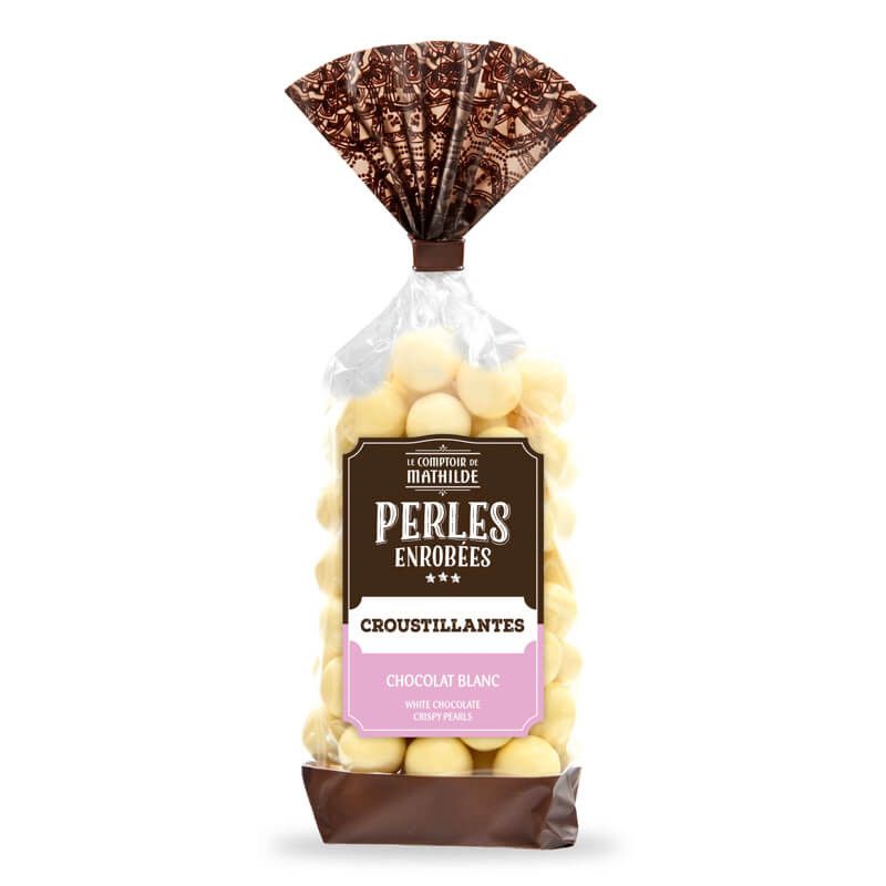 PERLES CROUSTILLANTES CHOCOLAT BLANC 170g - LE COMPTOIR DE MATHILDE