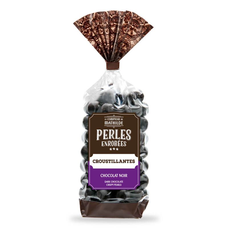 PERLES CROUSTILLANTES CHOCOLAT NOIR 170g - LE COMPTOIR DE MATHILDE
