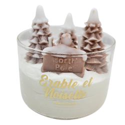 BOUGIE 2 MÈCHES ERABLE et NOISETTE - PEAU D'ÂNE