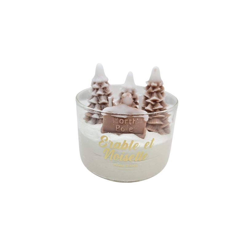 BOUGIE 2 MÈCHES ERABLE et NOISETTE - PEAU D'ÂNE