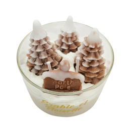 BOUGIE 2 MÈCHES ERABLE et NOISETTE - PEAU D'ÂNE