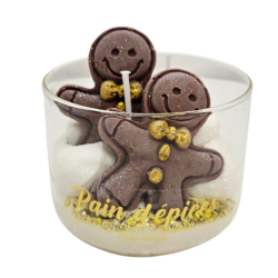 BOUGIE 2 MÈCHES FAMILLE PAIN D'ÉPICES - PEAU D'ÂNE