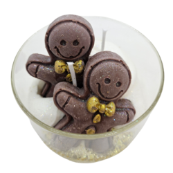 BOUGIE 2 MÈCHES FAMILLE PAIN D'ÉPICES - PEAU D'ÂNE