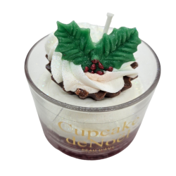 BOUGIE CUPCAKE NOEL FRAISE 2025 - PEAU D'ÂNE