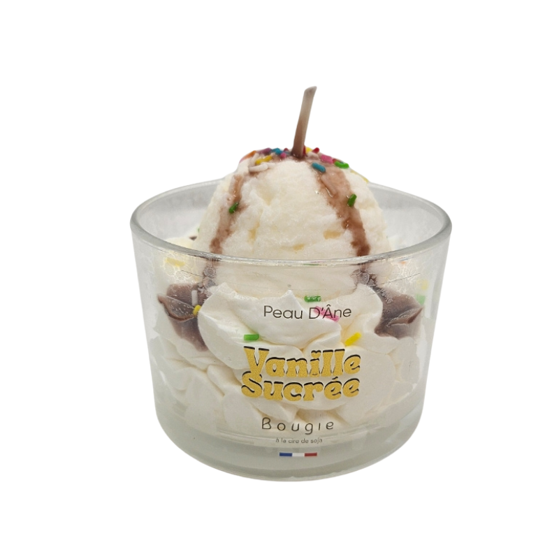 BOUGIE VERRINE VANILLE SUCREE - PEAU D'ANE