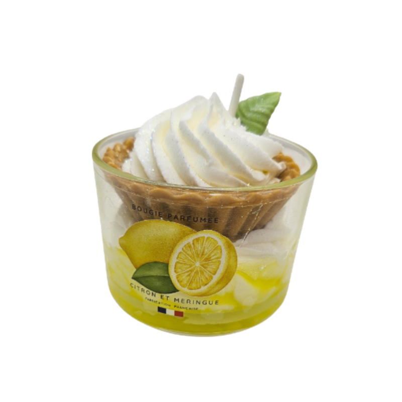 BOUGIE VERRINE TARTE AU CITRON MERINGUE - PEAU D'ÂNE