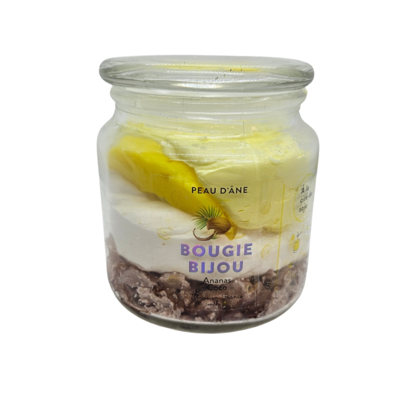 BOUGIE GOURMANDE ANANAS COCO - PEAU D'ÂNE