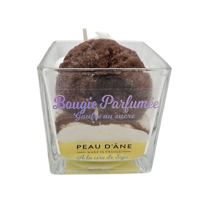 BOUGIE CARRÉE GAUFRE AU SUCRE - PEAU D'ANE