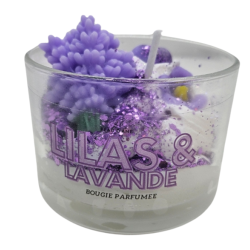 BOUGIE VERRINE LILAS ET LAVANDE - PEAU D'ÂNE
