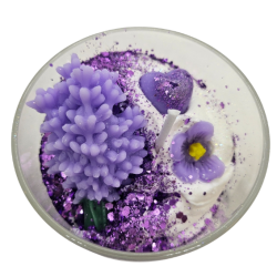 BOUGIE VERRINE LILAS ET LAVANDE - PEAU D'ÂNE