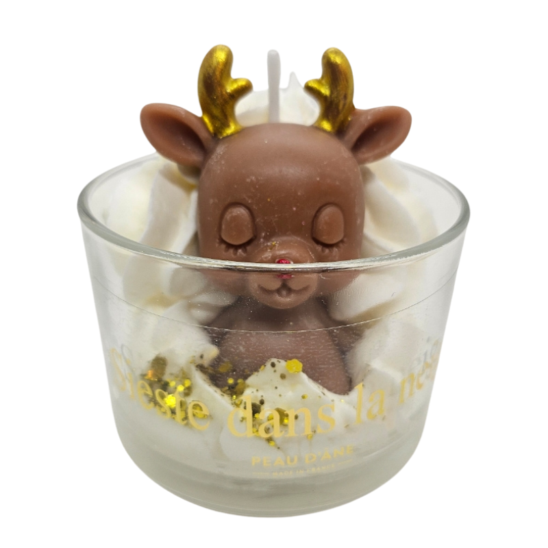 BOUGIE VERRINE SIESTE DANS LA NEIGE - PEAU D'ÂNE