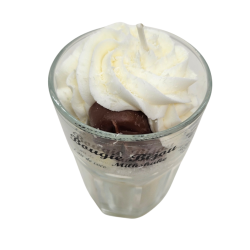 Bougie Milkshake Coco - Avec Bijou Strass - PEAU D'ÂNE