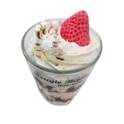 Bougie Milkshake - Cookie Cream - Avec Bijou Strass - PEAU D'ÂNE