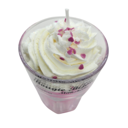 Bougie Milkshake - Délicieuses Framboises - Avec Bijou Strass - PEAU D'ÂNE