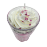 Bougie Milkshake - Délicieuses Framboises - Avec Bijou Strass - PEAU D'ÂNE