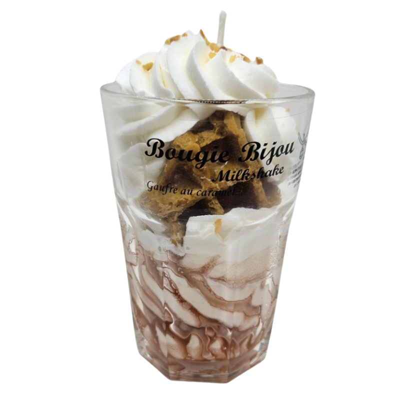 Bougie Bijou Milkshake - Gaufre au caramel - PEAU D'ÂNE