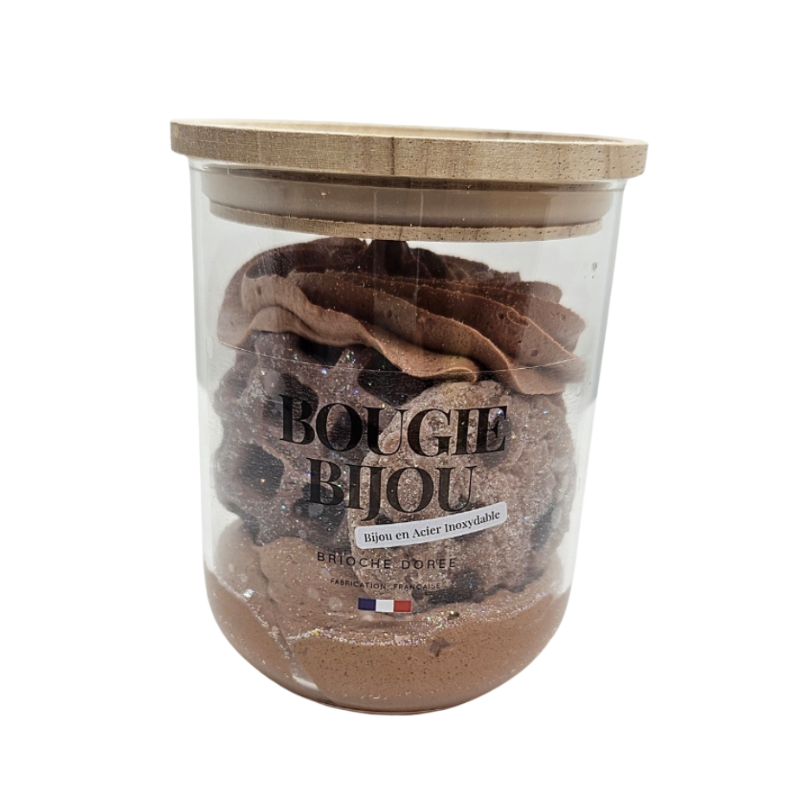 BOUGIE BIJOU BOIS BRIOCHÉ DORÉE - PEAU D'ÂNE