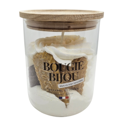 BOUGIE BIJOU BOIS CARAMEL...