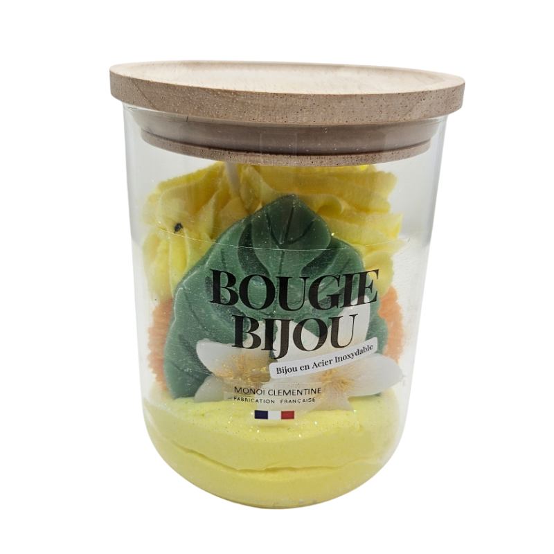BOUGIE BIJOU BOIS MONOÏ CLEMENTINE - PEAU D'ÂNE