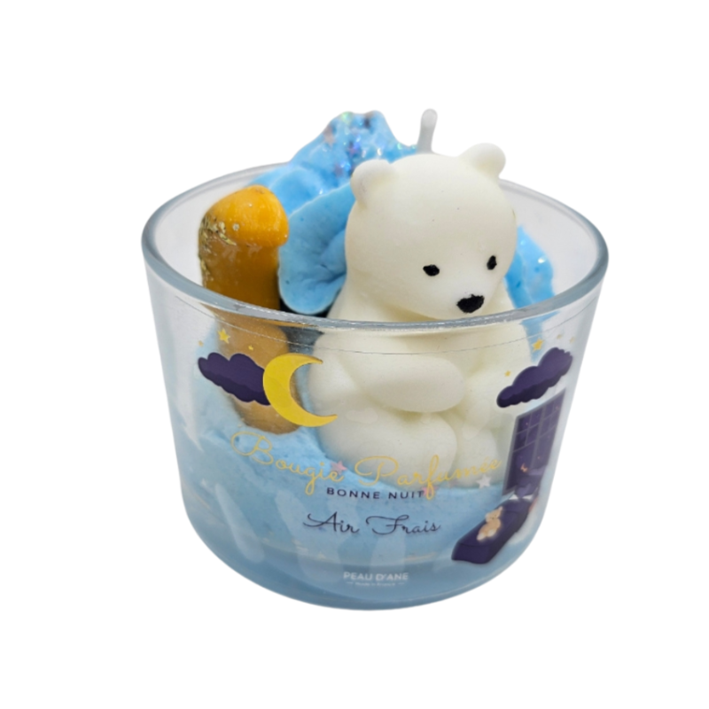 BOUGIE VERRINE BONNE NUIT AIR FRAIS - PEAU D'ÂNE