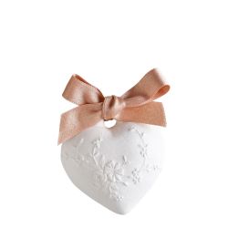 DÉCOR PARFUMÉ CŒUR BRODÉ -...