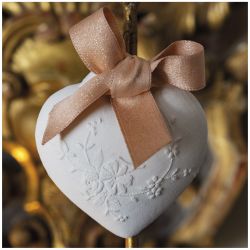 DÉCOR PARFUMÉ CŒUR BRODÉ - ROSE ELIXIR - MATHILDE.M