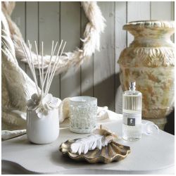 DÉCOR PARFUMÉ PLUME - POUDRE DE RIZ - MATHILDE.M