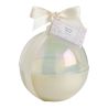 BOUGIE PARFUMÉE DÉCORATIVE BOULE DE NOËL - Fête Nacrée - MUSC IRISE - MATHILDE.M