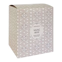 BOUGIE PARFUMÉE DÉCORATIVE BOULE DE NOËL - Fête Nacrée - MUSC IRISE - MATHILDE.M