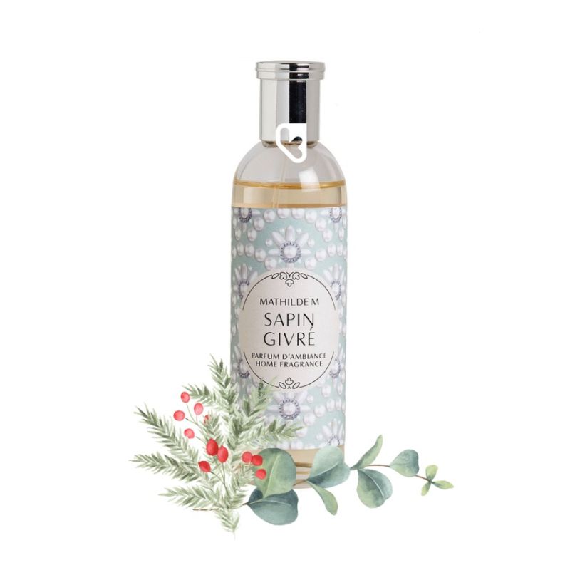 PARFUM D'AMBIANCE 90ml - FÊTE NACREE - SAPIN GIVRE - MATHILDE.M