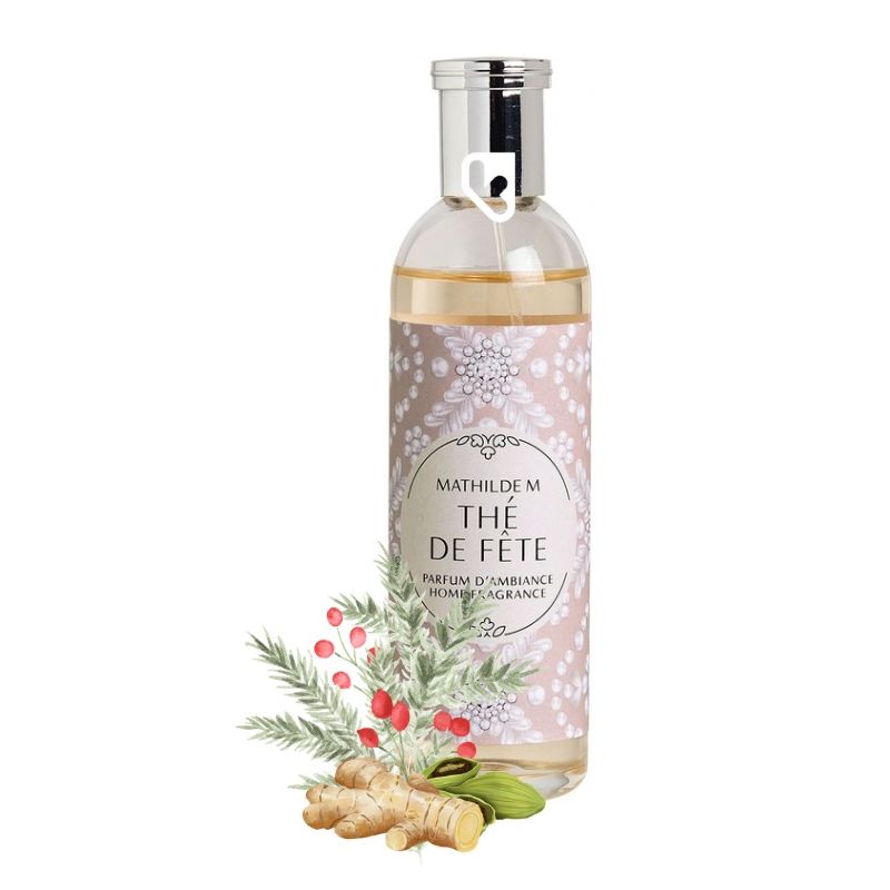 PARFUM D'AMBIANCE 90ml - FÊTE NACREE - THÉ DE FÊTE - MATHILDE. M