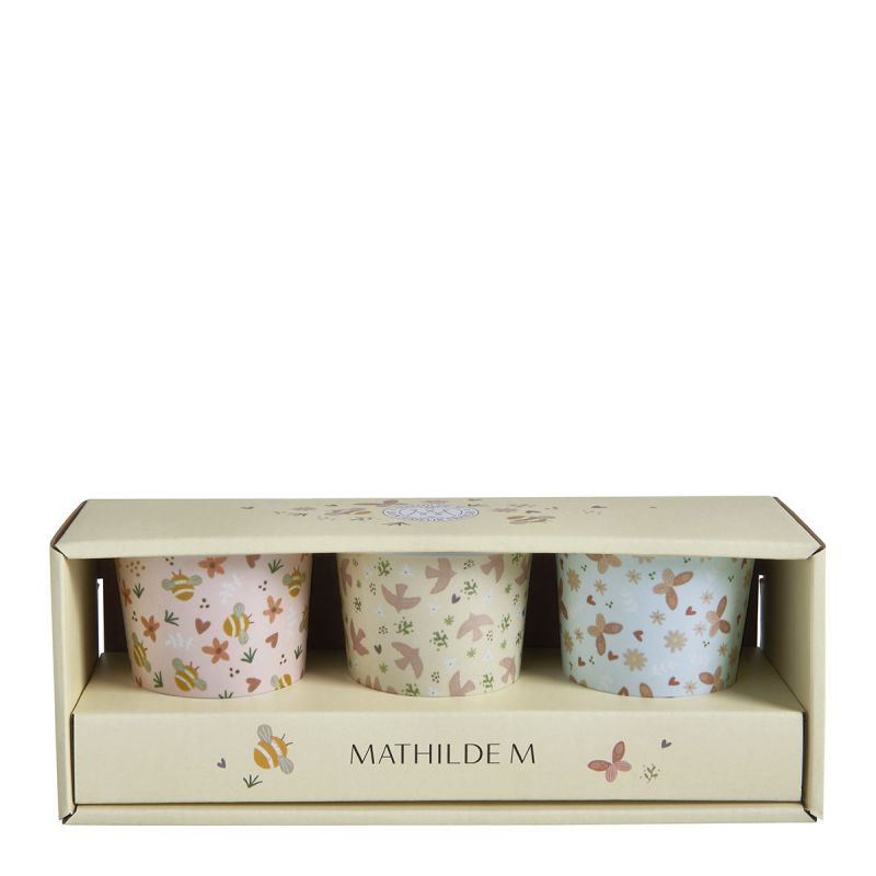 SET DE 3 VERRES UNE HIRONDELLE A FAIT LE PRINTEMPS - MATHILDE.M