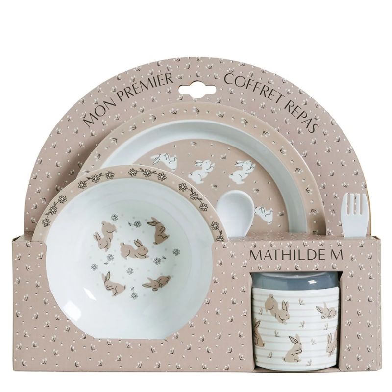 MON 1ER COFFRET REPAS - LA RONDE DES PETITS LAPINS - MATHILDE. M