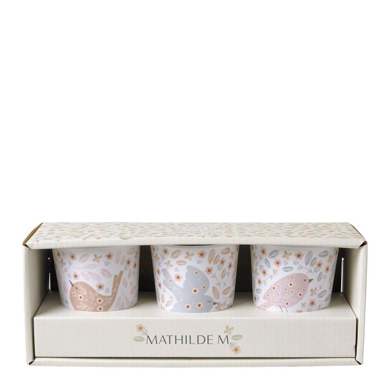 SET DE 3 VERRES AMOUR D'OISEAU - MATHILDE.M
