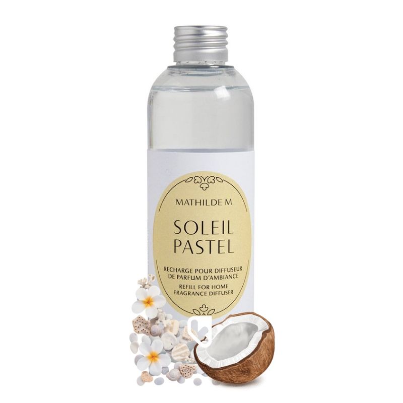 RECHARGE DE PARFUM D'AMBIANCE 200ML - SOLEIL PASTEL - MATHILDE.M