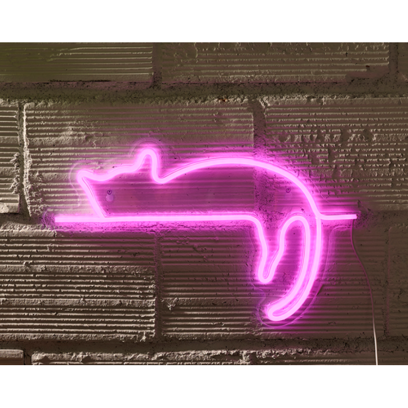 LED NÉON WALL CAT - DERRIÈRE LA PORTE