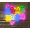 LED NÉON WALL GAME ROOM - DERRIÈRE LA PORTE