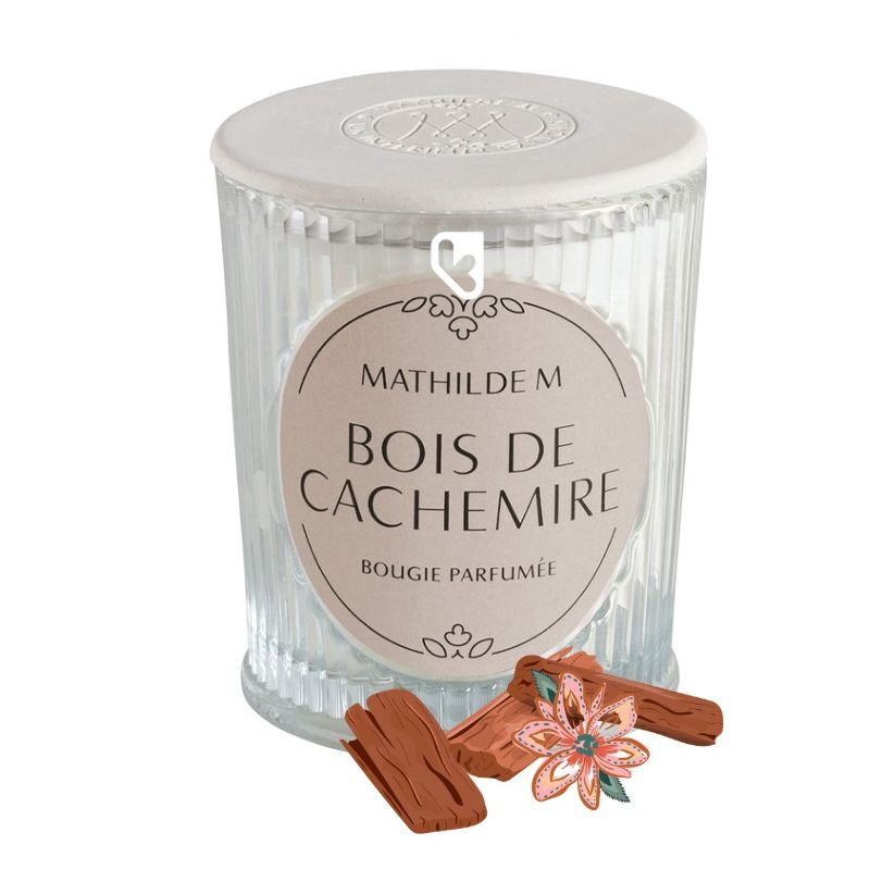 BOUGIE PARFUMEE 145G - BOIS DE CACHEMIRE - MATHILDE.M