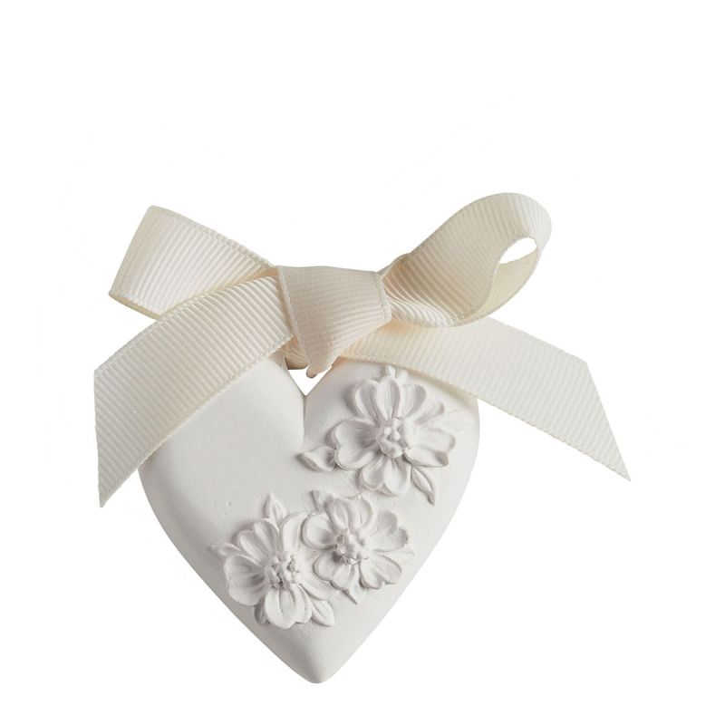 DÉCOR PARFUMÉ - COEUR FLEURI PETIT MODÈLE - BOIS DE CACHEMIRE- MATHILDE.M