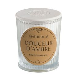 BOUGIE PARFUMÉE 145G - DOUCEUR D'AMBRE - MATHILDE.M