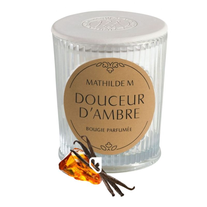 BOUGIE PARFUMÉE 145G - DOUCEUR D'AMBRE - MATHILDE.M