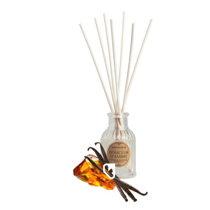 DIFFUSEUR DE PARFUM D'AMBIANCE 30ML - DOUCEUR D'AMBRE - MATHILDE.M