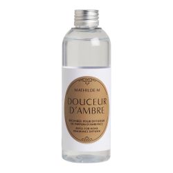 RECHARGE DE PARFUM D'AMBIANCE 200ML - DOUCEUR D'AMBRE - MATHILDE.M