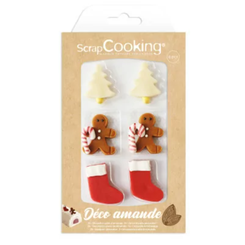 DÉCO SWEET XMAS PÂTE D'AMANDE - SCRAPCOOKING