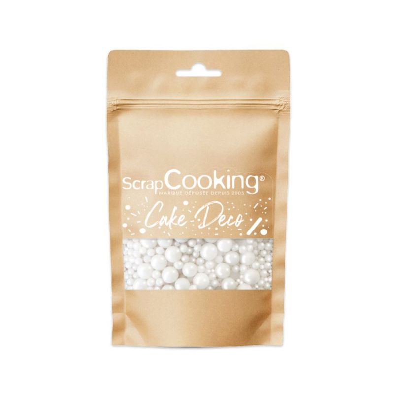 MIX DÉCORS SUCRÉS "PERLES NACRÉES" 60G - SCRAPCOOKING