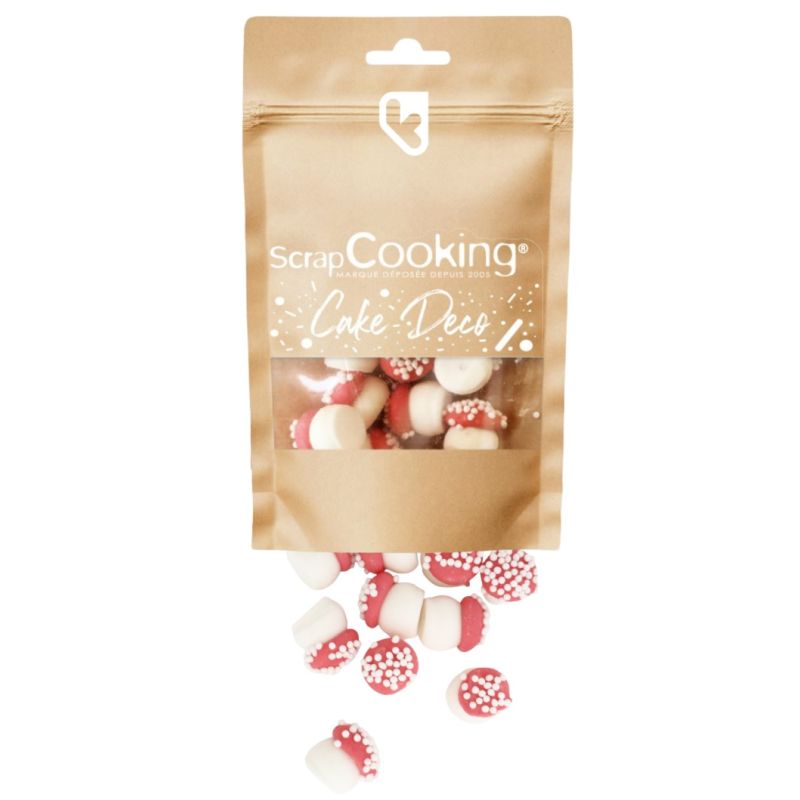 DÉCORS SUCRÉS "GROS CHAMPIGNONS" 25G - SCRAPCOOKING